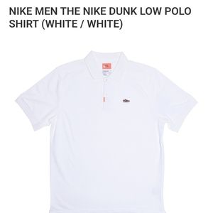 NIKE Men's The Nike Dunk Low Polo Shirt White